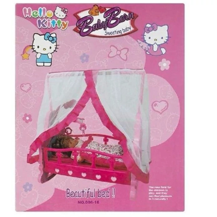 اسباب بازی دخترانه تخت و گهواره عروسک کیتی برند بی بی توی