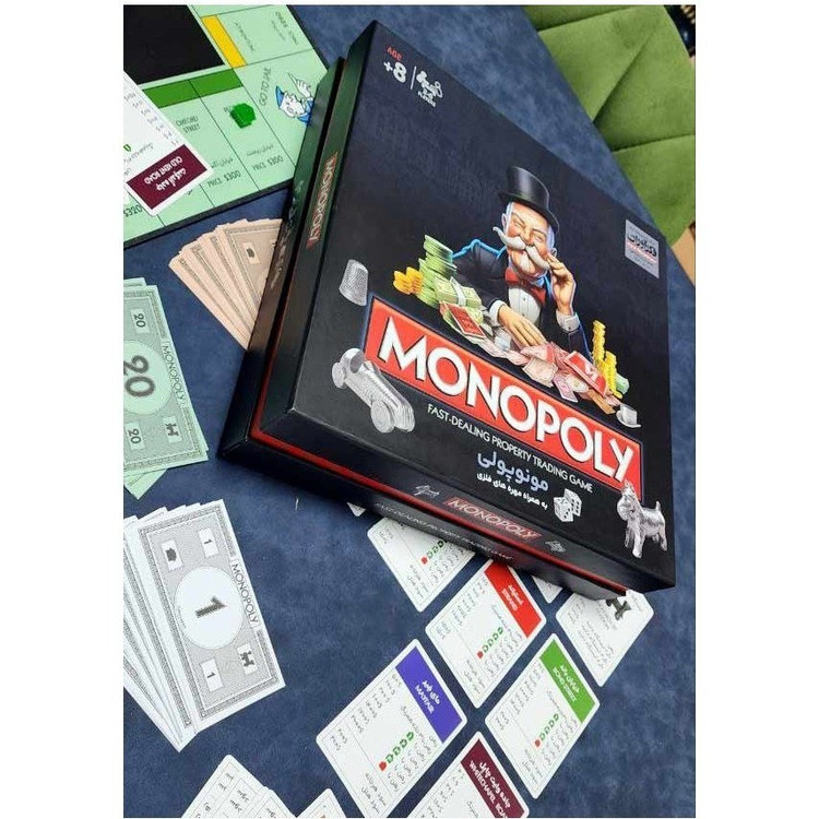 بازی فکری مونوپولی حرفه ای مهره فلزی