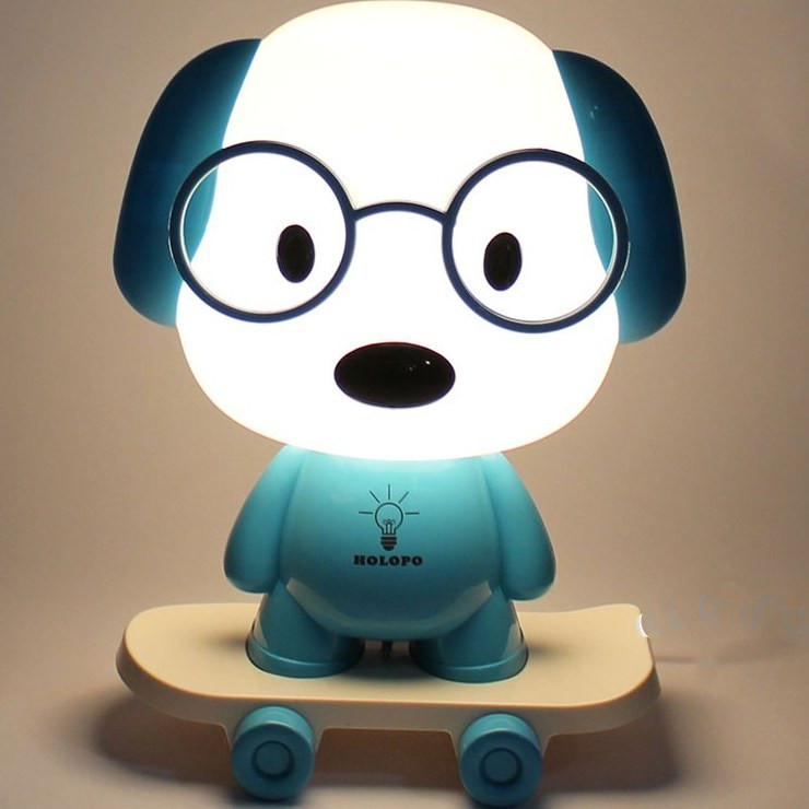 چراغ خواب کودک مدل سگ اسکیت سوار