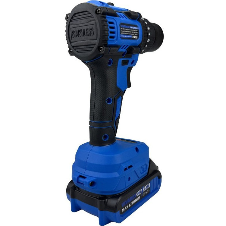 دریل شارژی ویوارکس مدل VR2010V-IBL موتور براشلس ۲۰ ولت با دو باتری