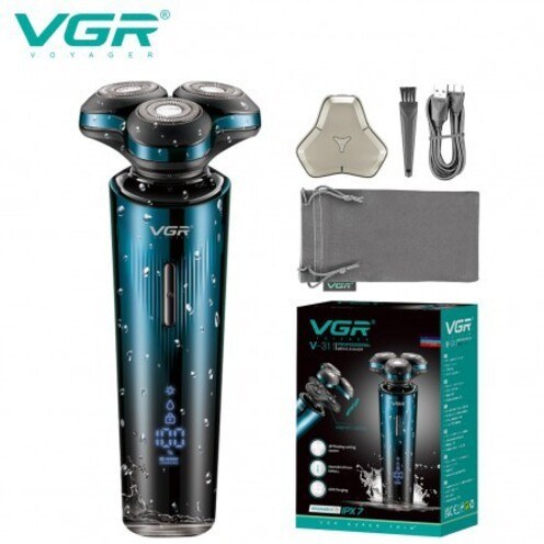 ریش تراش سه تیغ وی جی آر مدل V-311 با تکنولوژی برش چرخشی و ضد آب