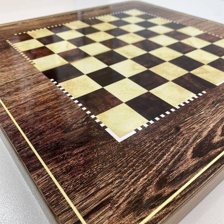 تخته نرد و شطرنج چوب روسی طرح گردو