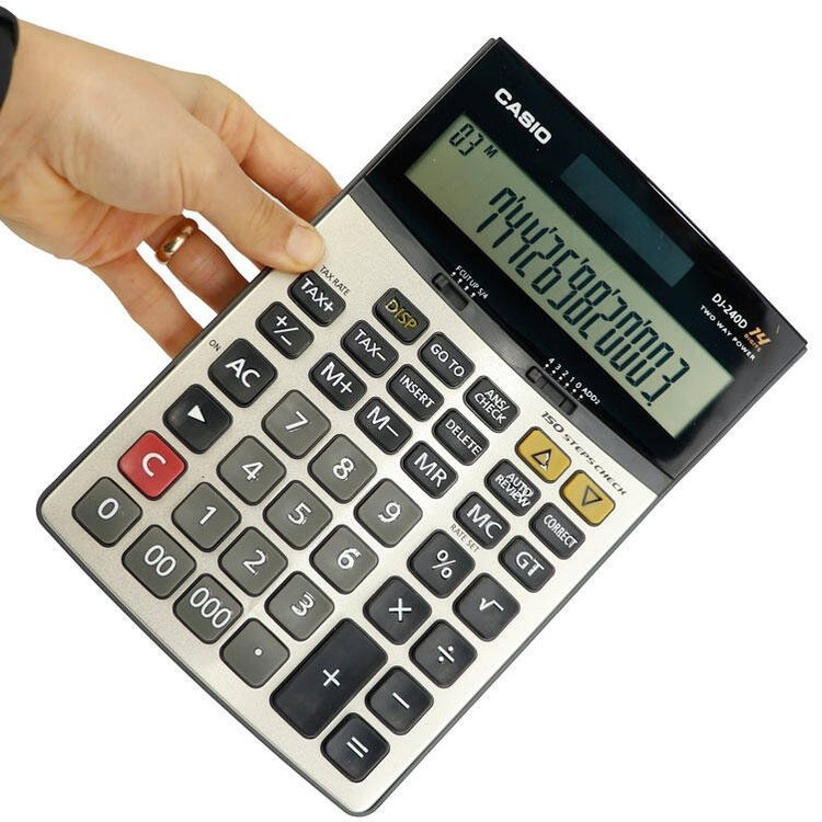 ماشین حساب رومیزی طرح کاسیو مدل DJ-240D غیر اصل